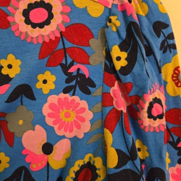 Boden Mini Tea Dress Moroccan Blue Floral Pockets Size 6R - Picture 6 of 8